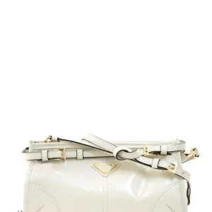Borsa Prada Bonnie small in pelle di colore bianco