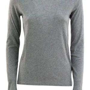 T-shirt in cotone e cashmere di colore grigio