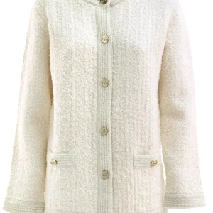 Cardigan in Lana Bouclé Lamé