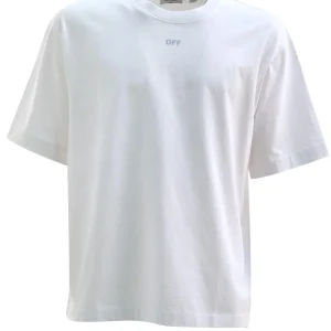 T-shirt in cotone di colore bianco