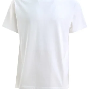 T-shirt in cotone di colore bianco