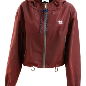 Blouson in Tela Tec color bordeaux