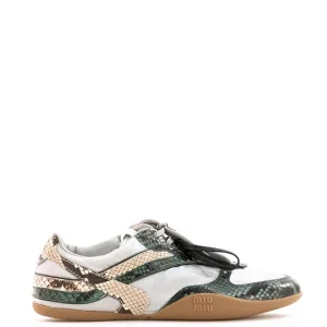 Sneakers Gymnasium in tessuto tecnico e Ayers stampa pitone