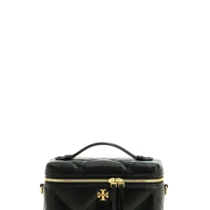 Borsa Vanity Kira in pelle trapuntata di colore nero