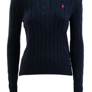 Pullover in cotone color blu