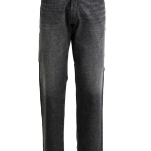 Jeans a gamba dritta modello a 5 tasche