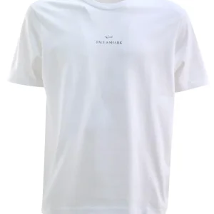 T-shirt in jersey di cotone di colore bianco