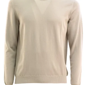 Pullover Girocollo in Crêpe di Cotone