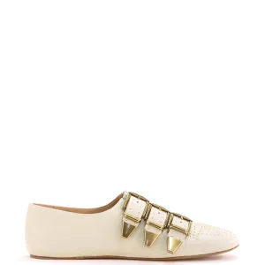 Scarpe Susanna in pelle di colore beige