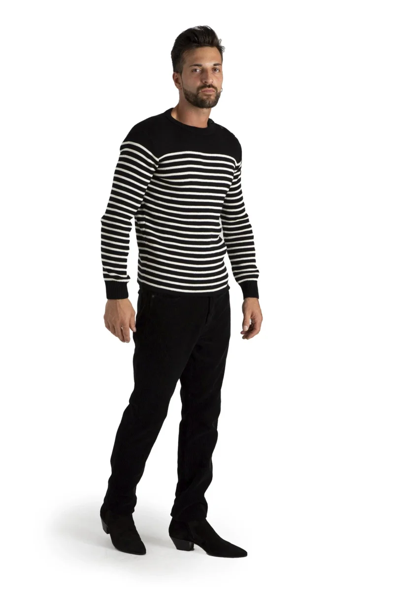 SAINT LAURENT 588063 YAFQ2 Maglione uomo a righe - immagine 4