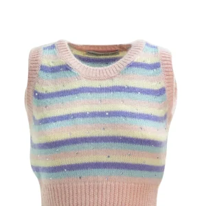 Alessandra Rich FAB2849 K34869041 Top a Righe