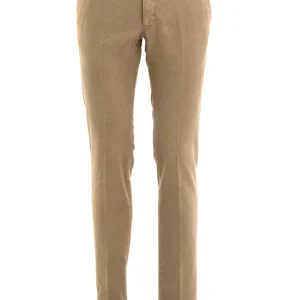 Pantaloni in fustagno di colore beige