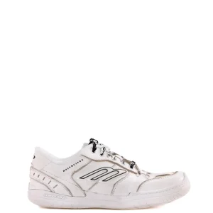 Sneakers Hamptons Worn-Out in pelle e poliestere bianco