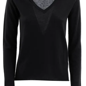 Pullover in cashmere di colore nero