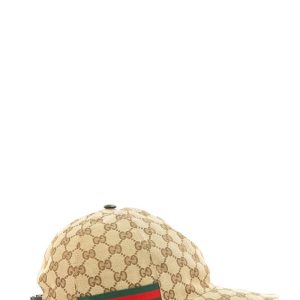 Cappello baseball in tessuto Original GG di colore beige e marrone scuro