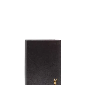 Saint Laurent 607659 02G0W1000 Porta Carte di Credito Monogram Piccolo in Pelle Opaca