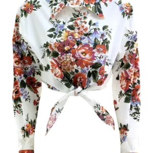 Camicia in cotone di colore bianco