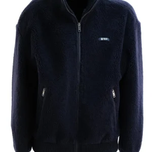 Giubbotto in pile di colore blu