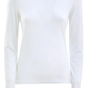 T-shirt in viscosa di colore bianco