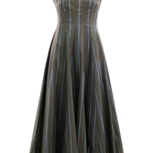 Abito Wylie in Popeline di Cotone a Righe