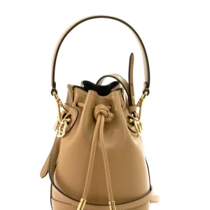 Borsa Mon Tresor in pelle di colore beige