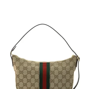 Borsa a Tracolla Lunetta Piccola in Tessuto GG