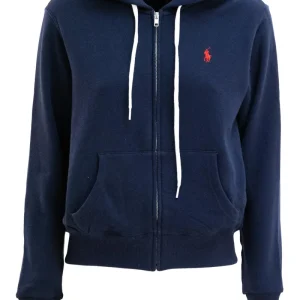 Felpa in cotone di colore blu