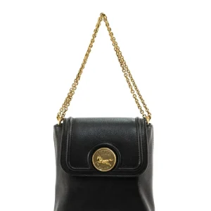 Zaino Horse Medal in pelle di colore nero