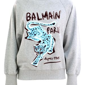 Felpa di cotone colore grigio