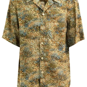 Camicia in Viscosa con Motivo Coriandoli