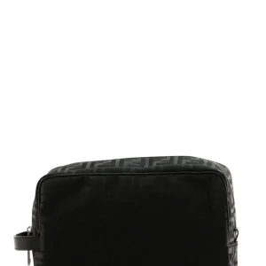 Beauty Case Medium in Nylon FF e Pelle