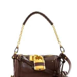 Borsa Paddington small in pelle granata color bordeaux