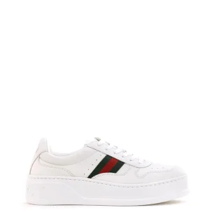 Sneakers in pelle di colore bianco