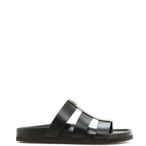 Sandali Slide Studshield in Pelle