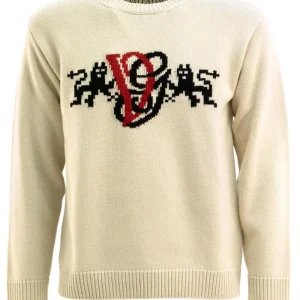 Pullover in Lana con Intarsio Vg