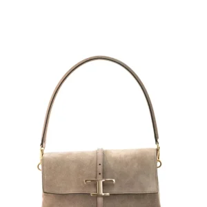 Borsa Flap T Timeless in Suede Piccola