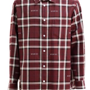 Camicia in Tartan di Cotone Jaquard