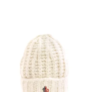 Berretto Tricot in lana di colore bianco