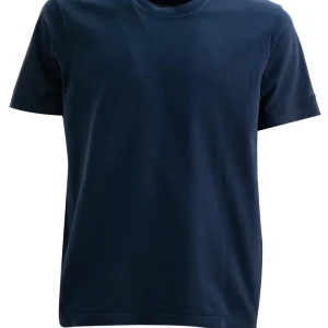 T-shirt in jersey di cotone di colore blu