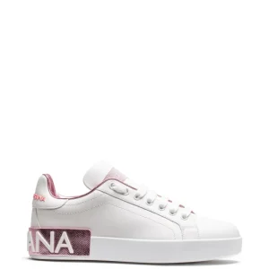 Sneaker Portofino in Vitello Nappato Stampa Scritta