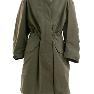 Parka in cotone colore kaki