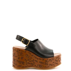 Sandali Maxime in pelle di colore nero