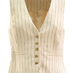 Gilet a Righe Rebellion in Lino