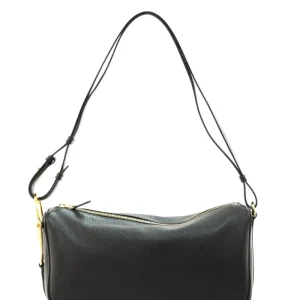 Borsa Gucci Half Horsebit in pelle di colore nero