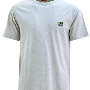 T-shirt in cotone di colore grigio
