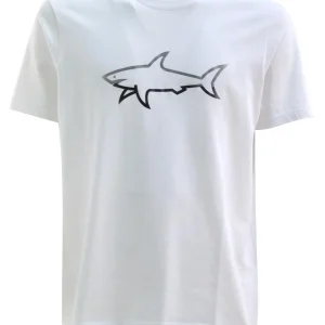 T-shirt in cotone di colore bianco