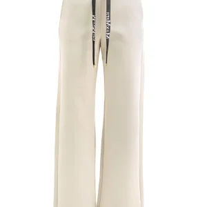 Pantaloni in jersey tecnico color cammello