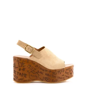 Sandali Maxime in suede color tortora