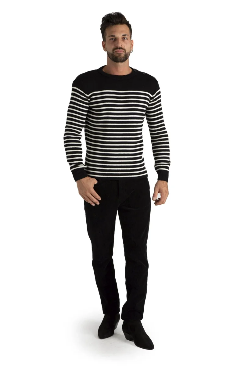 SAINT LAURENT 588063 YAFQ2 Maglione uomo a righe - immagine 3