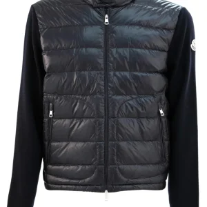 Cardigan Imbottito in Lana con Zip